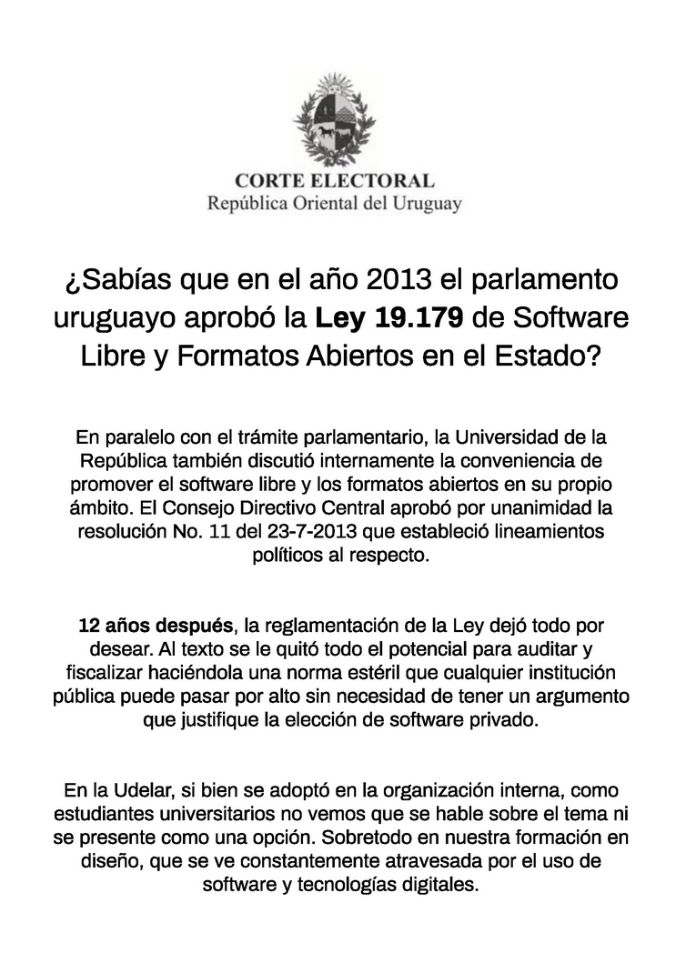 Página del fanzine El software como medio